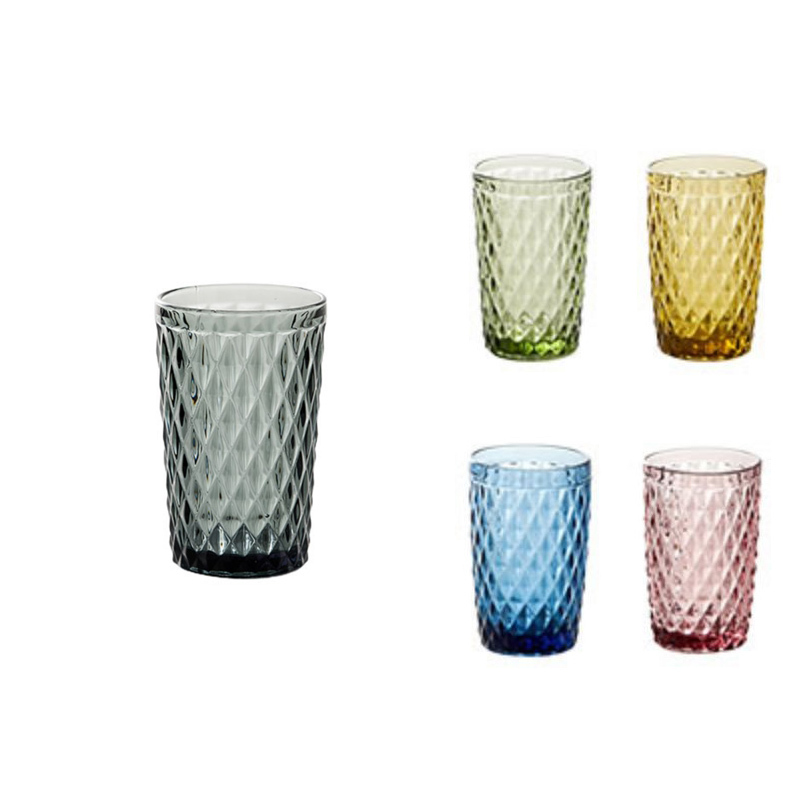 Vintage color glasses juice cup water glass glassware wholesale